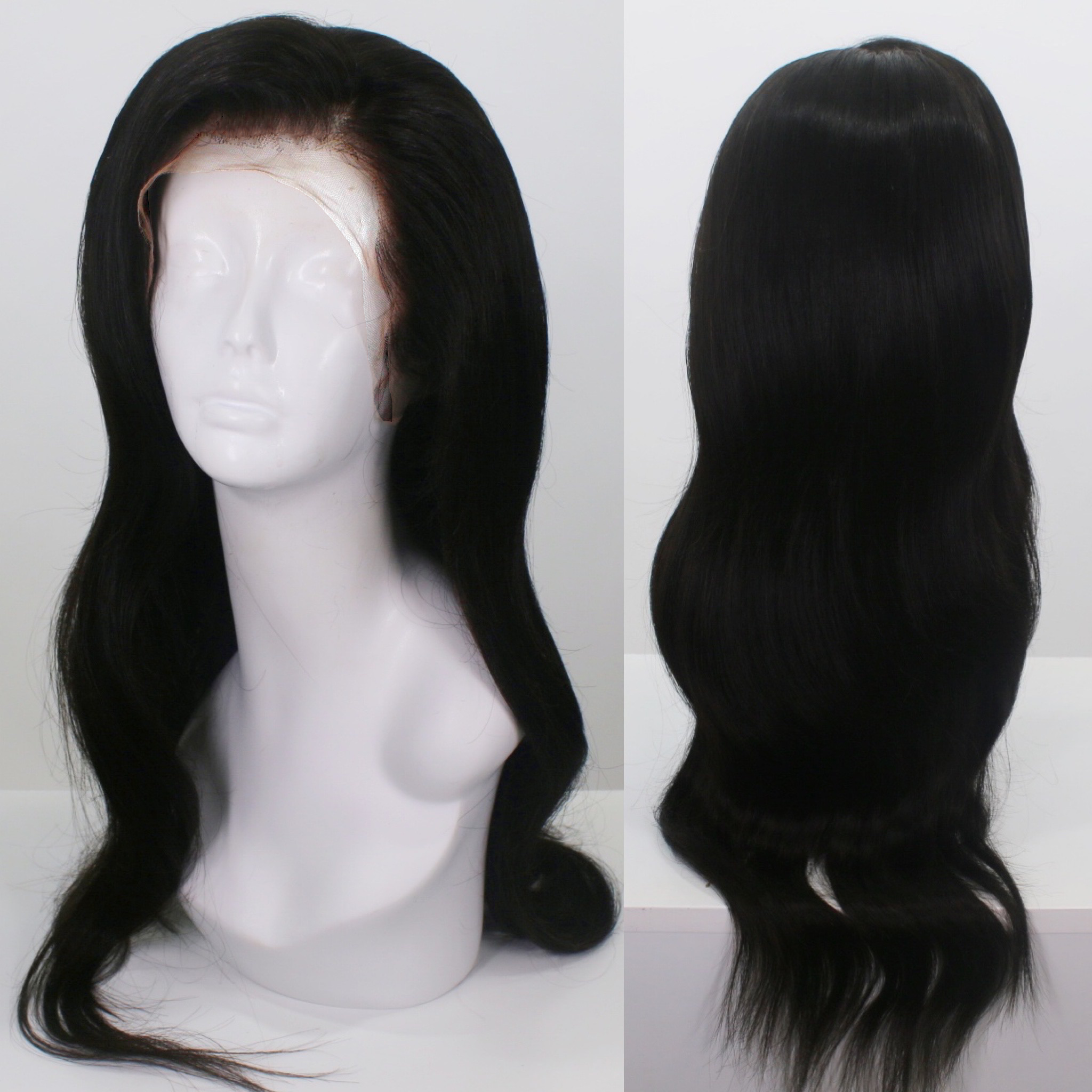 Black human hair lace clearance wigs