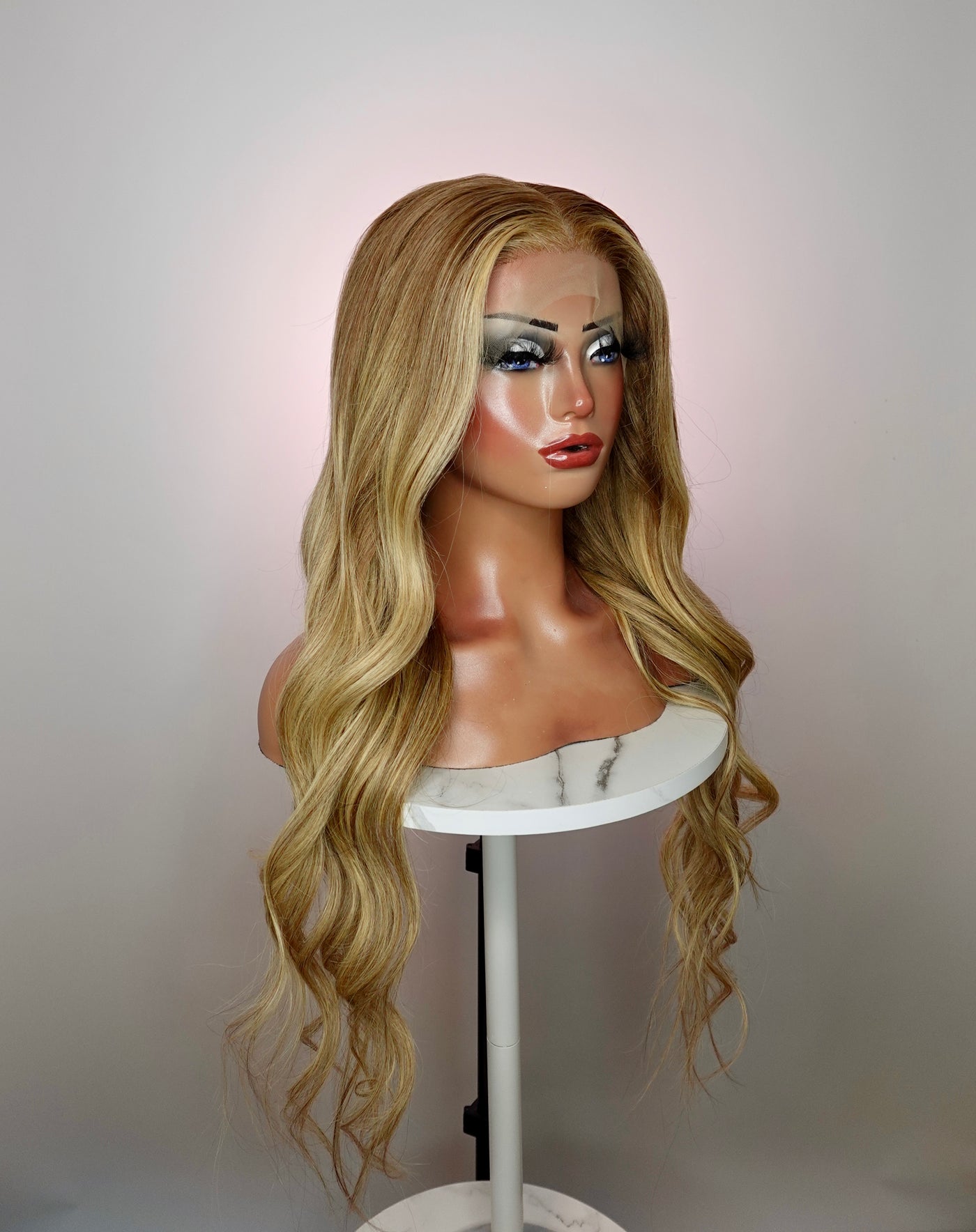 Blonde Balayage Human Hair 13x6 HD Lace Front Wig