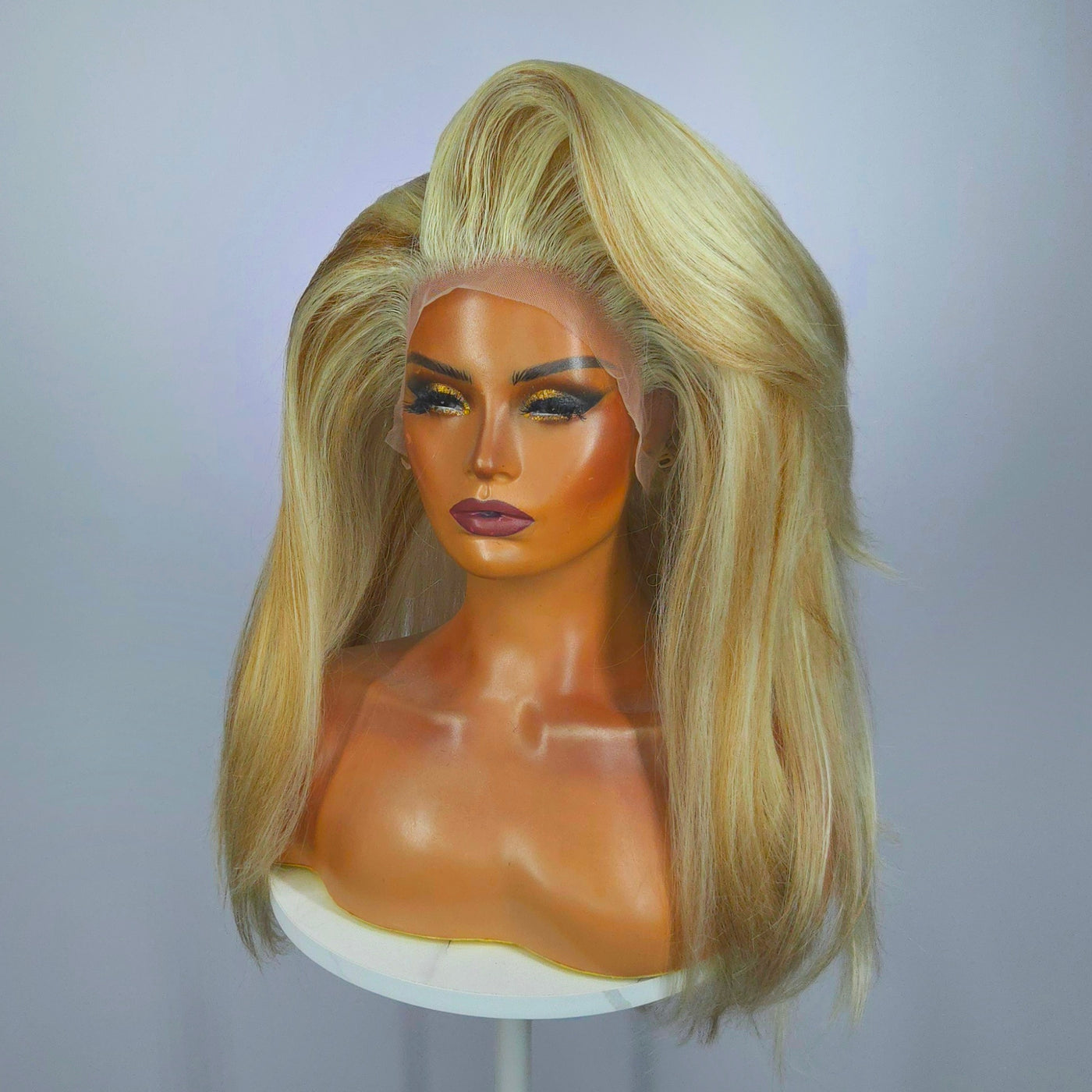 Blonde Lowlights Blowout Synthetic Wig (Made to Order)