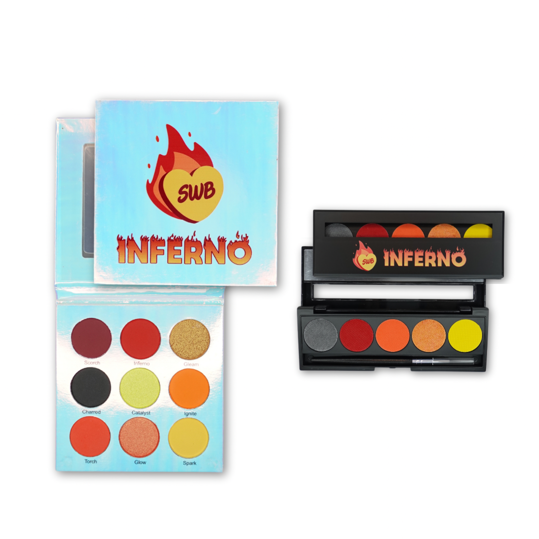 Inferno Eyeshadow & Eyeliner Palettes Bundle