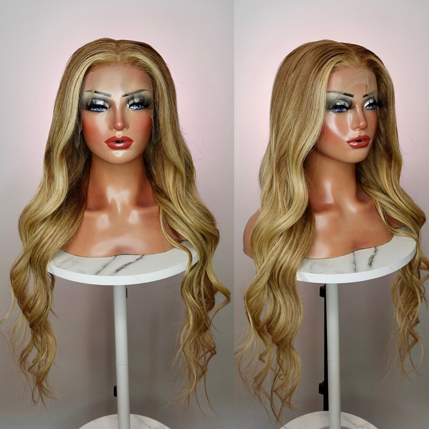 Blonde Balayage Human Hair 13x6 HD Lace Front Wig