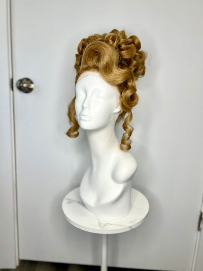 Dark Blonde Pageant Up Do Synthetic Wig (Made to Order)