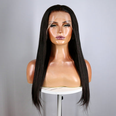 Black Human Hair Lace Front Wig (Ready to Ship)