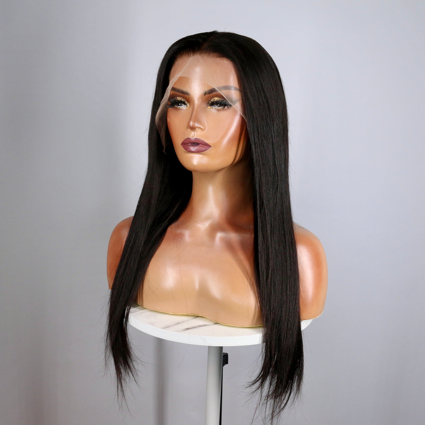 Black Human Hair Lace Front Wig (Ready to Ship)