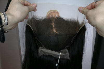 Black Human Hair Lace Front Wig (Ready to Ship)