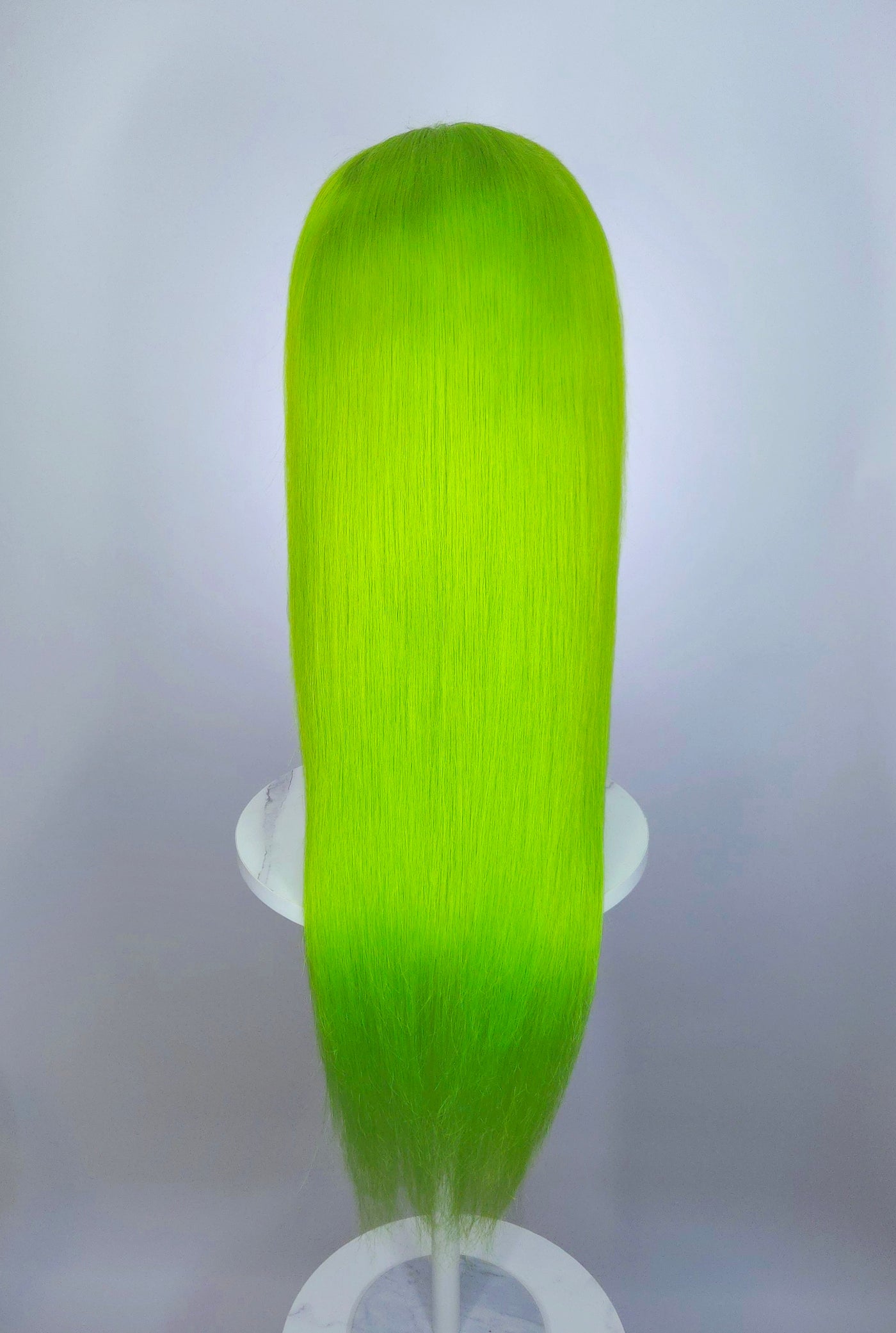 Fluorescent Green Human Hair HD Lace Front Wig